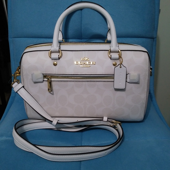Coach Handbags - Coach Rowan Satchel in Signature Canvas